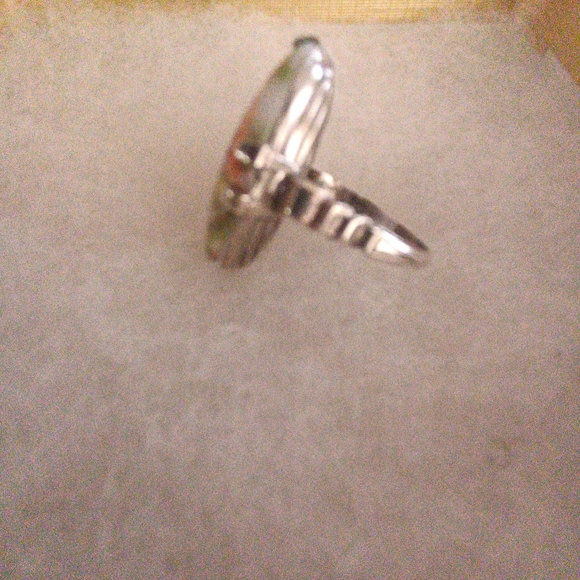 Sterling Silver Vintage Cameo Courting Couple Ring Size 6 - Picture 5 of 10